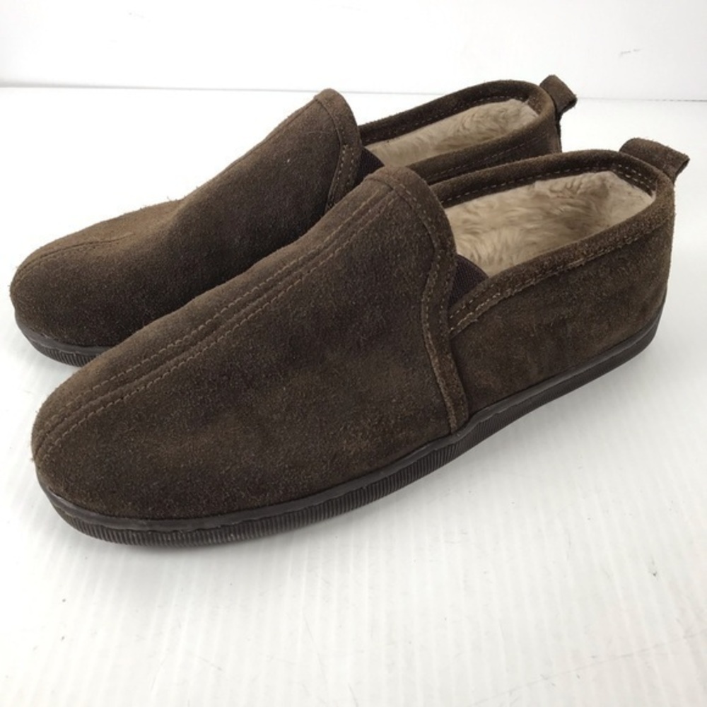 Minnetonka Men's Romeo Lined Suede Slippers Size 10